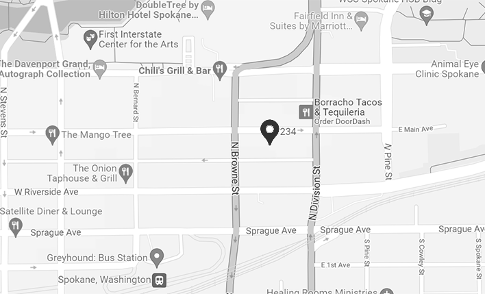 Map of Spokane office location